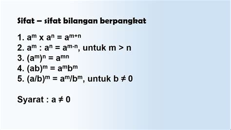 Bilangan Berpangkat Pangkat Bilangan Bulat Positif Kurikulum 2013