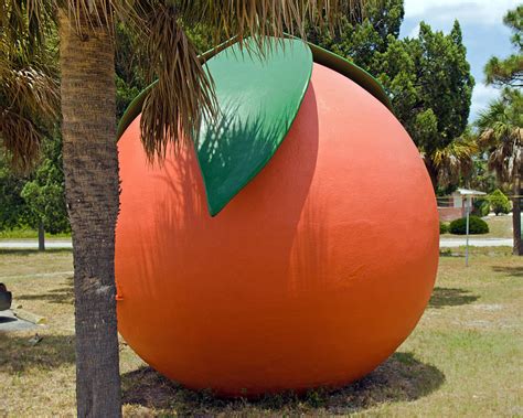 Big Orange At Melbourne On The East Coast Of Florida Photograph By