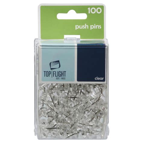 Save On Top Flight Push Pins Clear Order Online Delivery Stop And Shop