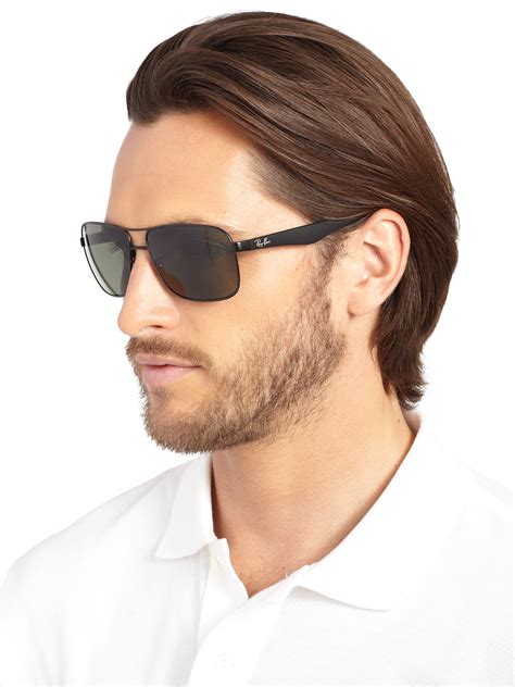 Ray Ban Sunglasses For Men Ray Ban Wayfarer Polarised Sunglasses Rb4147 In Black For Get