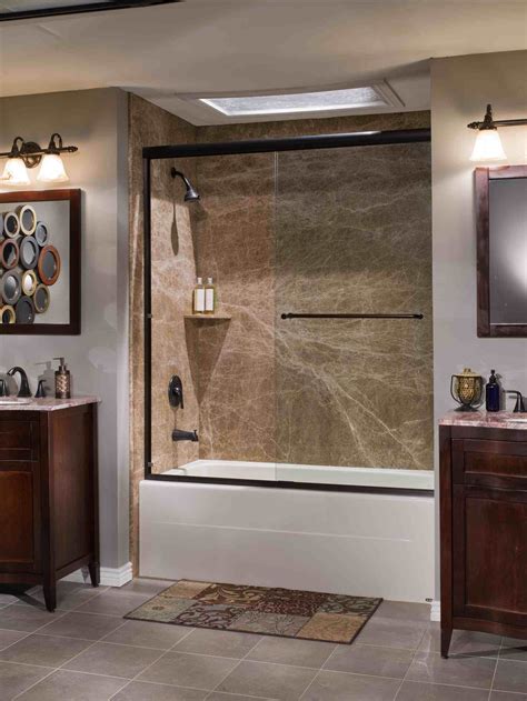 maximizing your space with an alcove tub shower combo shower ideas