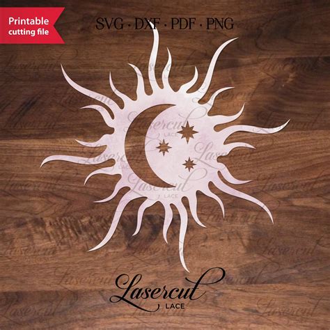 Be Still And Know Clipart Svg File Sun Svg Celestial Png Mystical
