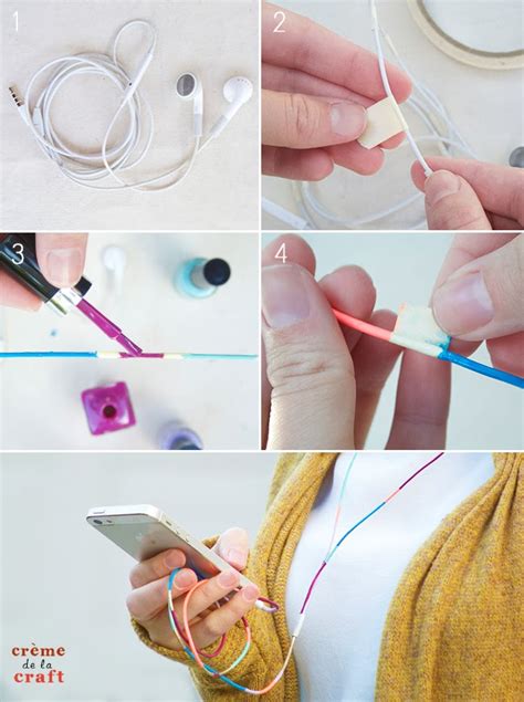 Diy phone case nail polish beauty 49 super ideas. DIY: Nail Polish Colored Headphones