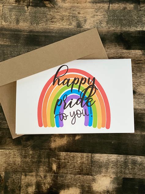 Pride Month Card Happy Pride Card Happy Pride To You Card Etsy