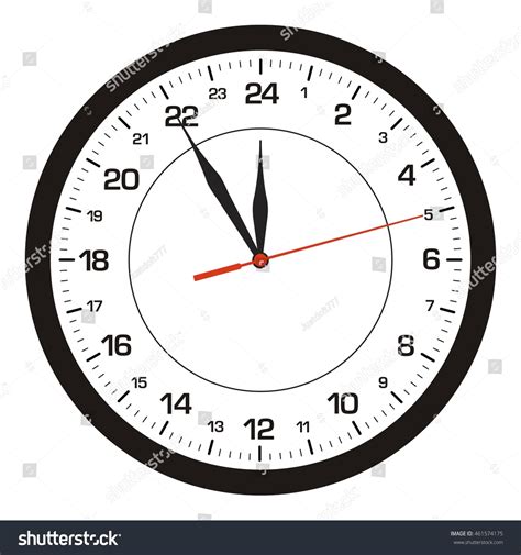 24 Hours Clock Clipart For All Times