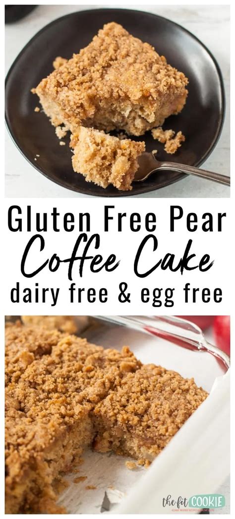 Written by elizabeth gordon, herself allergic. This moist and delicious Gluten Free Pear Coffee Cake is ...