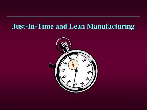 Ppt Just In Time And Lean Manufacturing Powerpoint Presentation Free Download Id2957801