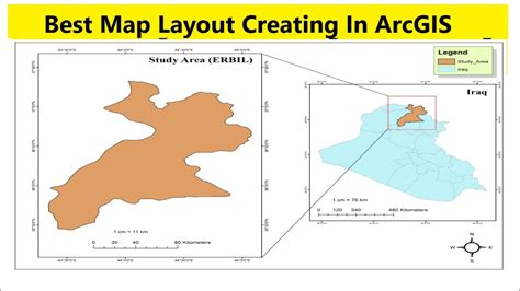 How To Create Best Map For Study Area Create Map Layout In Arcgis