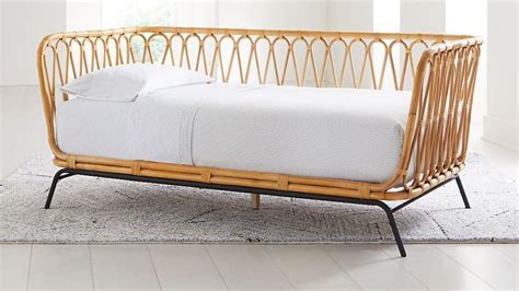 There are a variety of different types of mattresses on the market today. Rattan Twin Daybed + Reviews | Crate and Barrel in 2020 ...