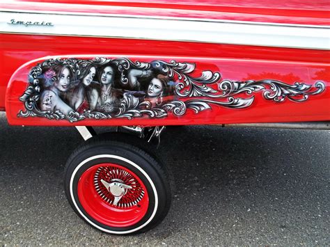 1960 Impala Lowrider Art Skirt Mural Car Low Art Skirts Kustom Paint