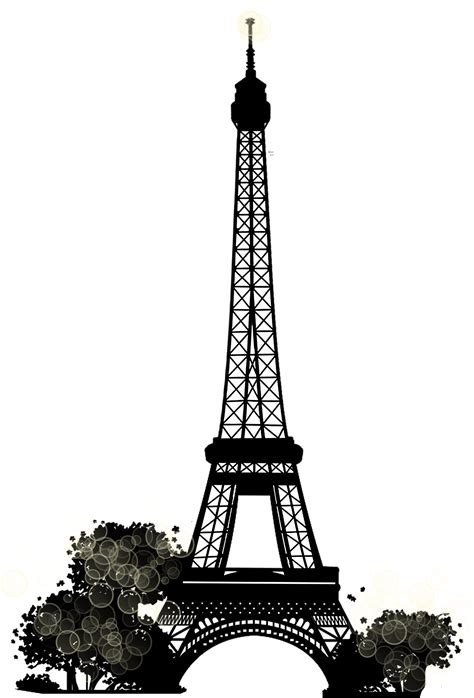 Torre Eiffel Png Rosa Black Eiffel Tower Stickers By