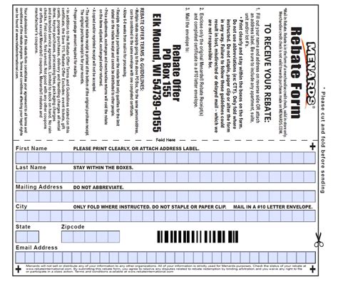 All Rebate Forms Available 2023 Printable Rebate Form