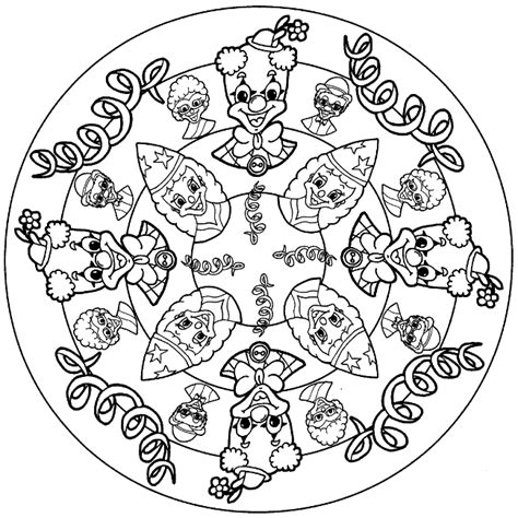 Mandala für erwachsene zum ausdrucken kostenlos schön 020 malbuch. Mandalas Für Fasching / Pippi Longstocking Mandala For Pre ...