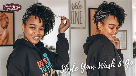 how to style your wash and go youtube
