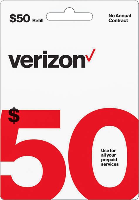 Store opens up in new tab. $50 Verizon Prepaid Card VERIZON $50 V19 - Best Buy
