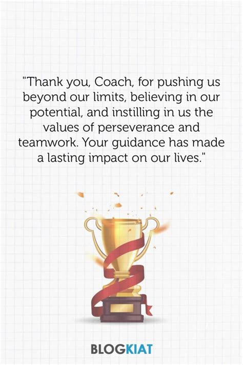 Best Thank You Coaches Messages To Appreciate Them Blogkiat