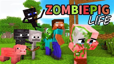 Minecraft zombie pigman in real life! Monster School : Enderman's Life Part 5 with ZOMBIE PIG ...