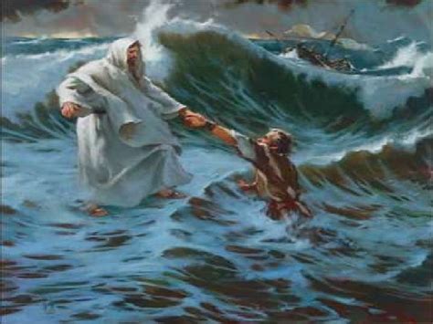 Jesus Christ Walks On Water