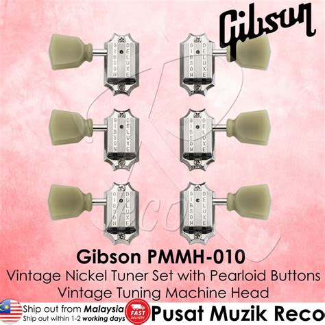 Gibson Pmmh 010 Grover Vintage Nickel Guitar Machine Heads Tuner Set