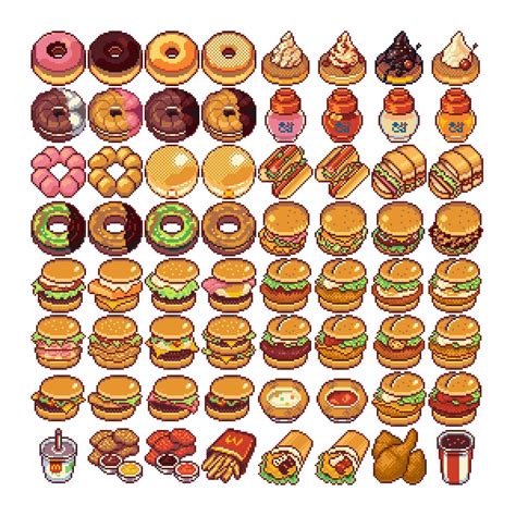 Free Pixel Foods By Ghostpixxells Artofit