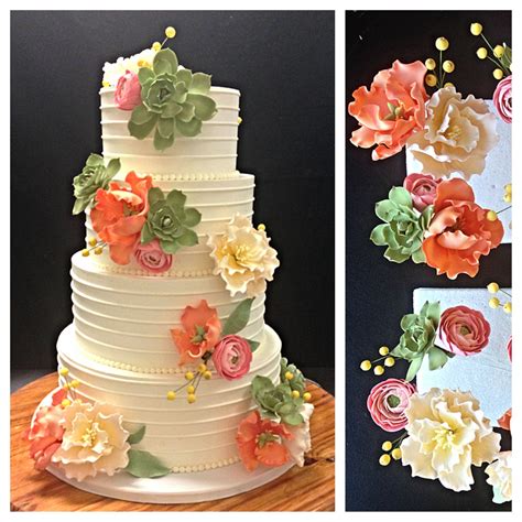 Quite close in price are wedding flower packages from wedding planners like nj wedding pros in brick, nj, with a flower package of 10 floral (rose) pieces for $399. Sugar flower wedding cake | Sugar flower wedding cake ...