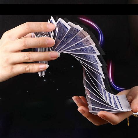Fantacy Poker Card Game Cotton Pranks Entertainment Waterfall Card Toy Magic Performance Tricks ...