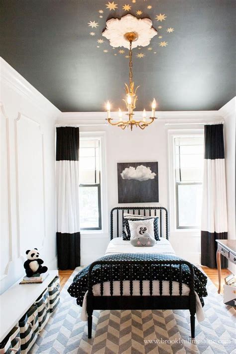 A Dark Painted Ceiling Gives The Illusion Of A Lower Ceiling Perfect
