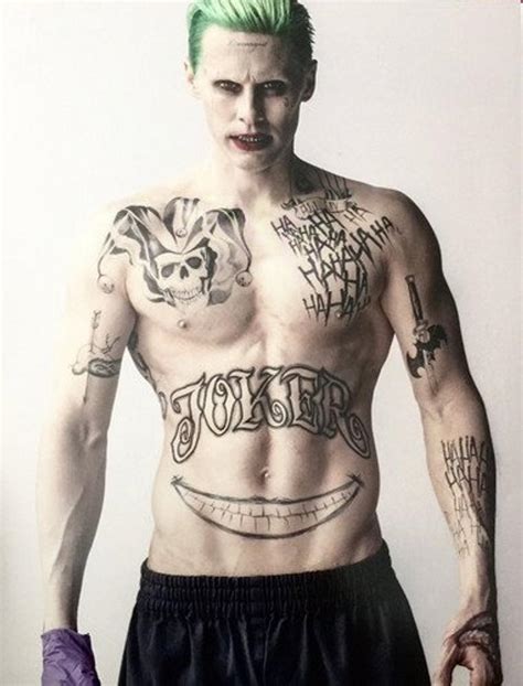 Jared Leto Joker Tattoos Full Set Front Digital Download
