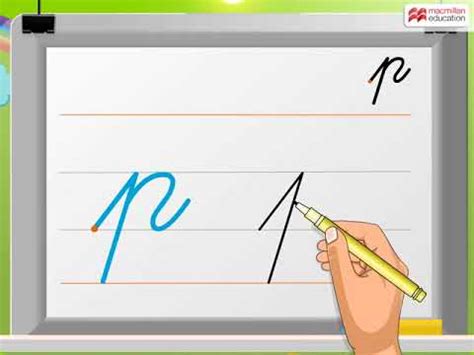Use a crayola® colored pencil to practice writing letters. Cursive Writing | Small Letter 'p' | Macmillan Education India - YouTube