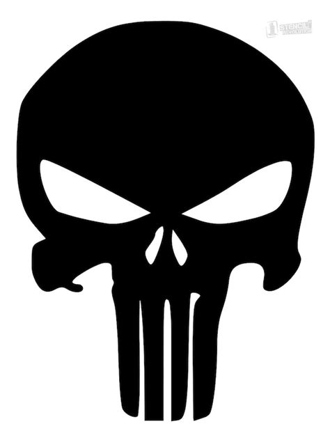 Punisher Skull Stencil Printable