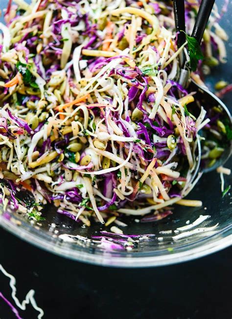 Pepitas are an integral part of this filling fall quinoa salad from two peas and their pod. Simple Healthy Coleslaw Recipe - Cookie and Kate