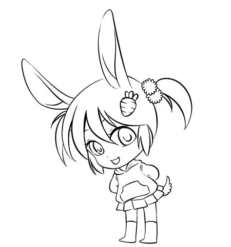 Anime Bunny Coloring Pages Emo Anime Coloring Pages At Getcolorings