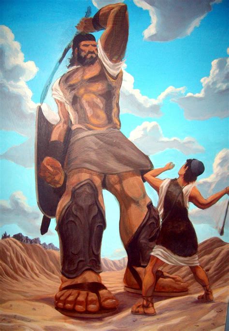 Dave And Goliath Cartoon By Marianodavidotero Biblia Ilustrada