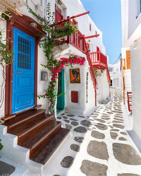 Path In The Greek Village Of Mykonos Photo Credit To Christina