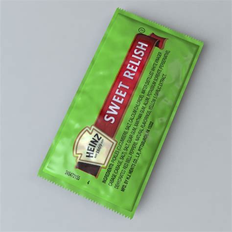 C4d Heinz Sweet Relish Packet