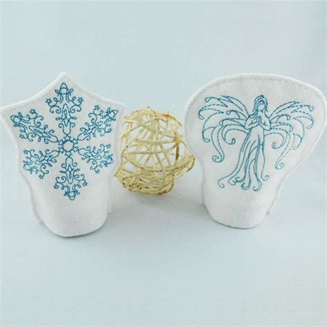 Led Light Cover Angel Snowflake 2016 Machine Embroidery Design