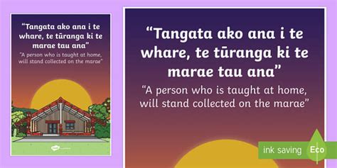 Whakatauki Tangata Ako Ana Display Poster Te Reo Maori English