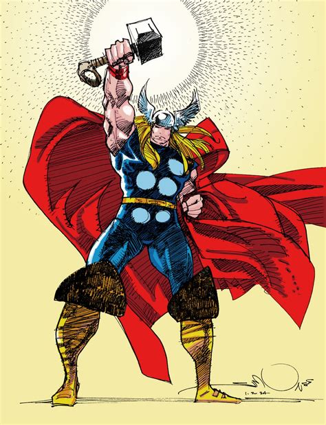 Spaceship Rocket Thor By Walt Simonson Quick Colors By Me Thor Art