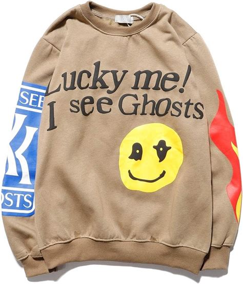 Kanye Lucky Me I See Ghosts Sweatshirts 3d Print Fashion Pullover