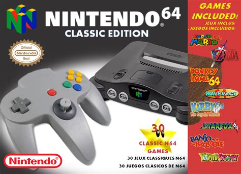 Por ese motivo, nintendo prepara la 64 classic edition. Aparece una lista de juegos de la Nintendo 64 Classic Edition