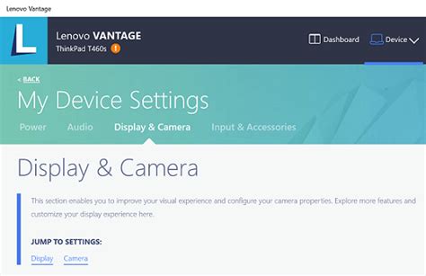 Adjust Integrated Camera Settings With Lenovo Vantage Windows 10
