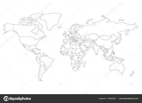 Political Map Of World Blank