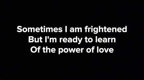 Celine Dion The Power Of Love Lyrics Youtube