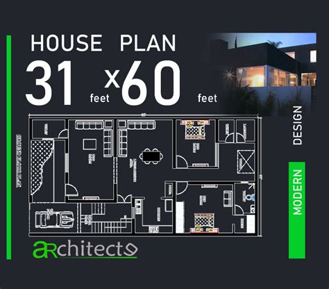 West Facing House Plan 3060 30 60 House Plan 4 Bhk With Car Parking