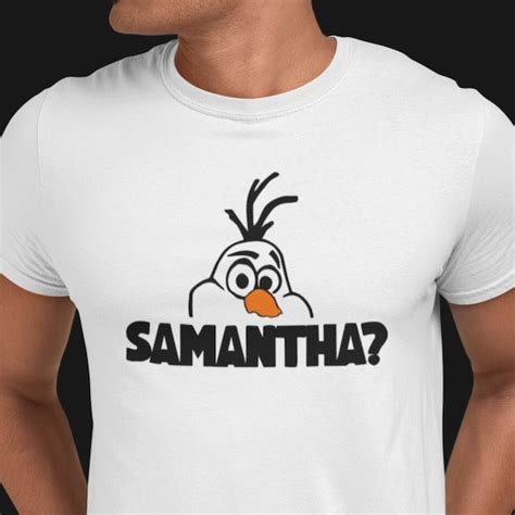 Olaf Samantha T Shirt Etsy