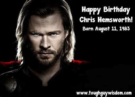 Chris Hemsworth Happy Birthday