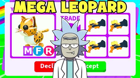 I Traded Mega Leopard Adopt Me Youtube