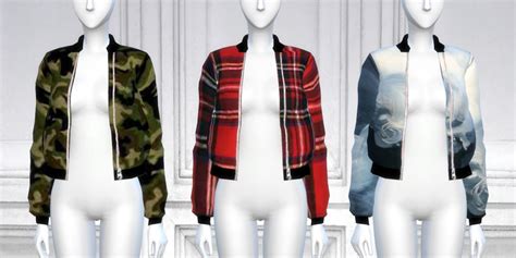 Nonaaa Sims — Simxnation Acc Bomber Jacket Recolors 24 Bomber