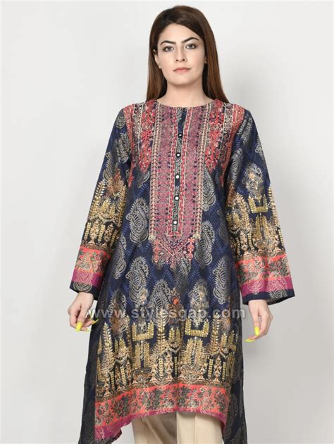 Airline A Line Latest Summer Lawn Kurti Designs And Stitching Styles