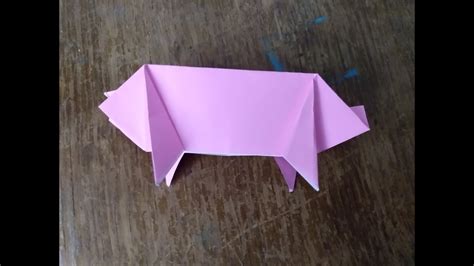 How To Make An Easy Origami Pig Youtube